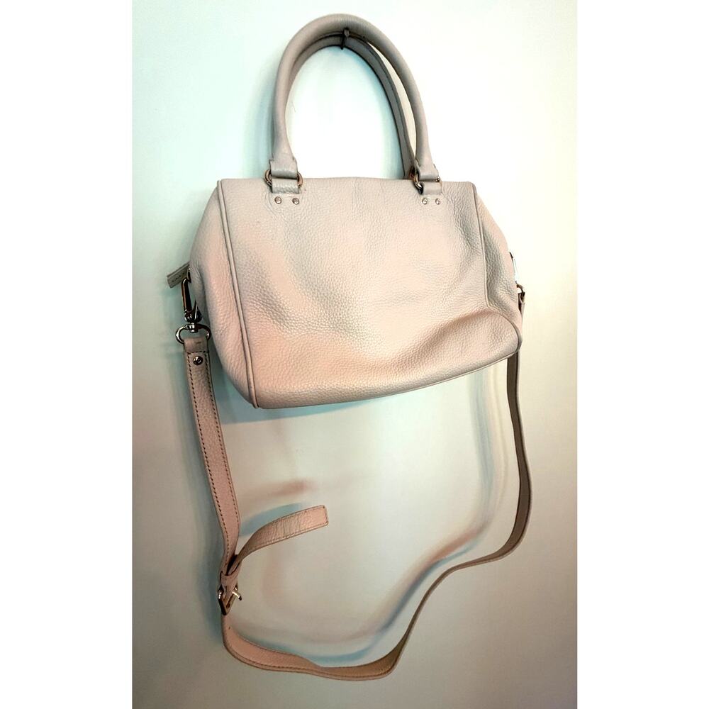 Kate Spade Grant Park Pebble Leather Handbag Satchel Purse Crossbody Blush Beige - Picture 10 of 10